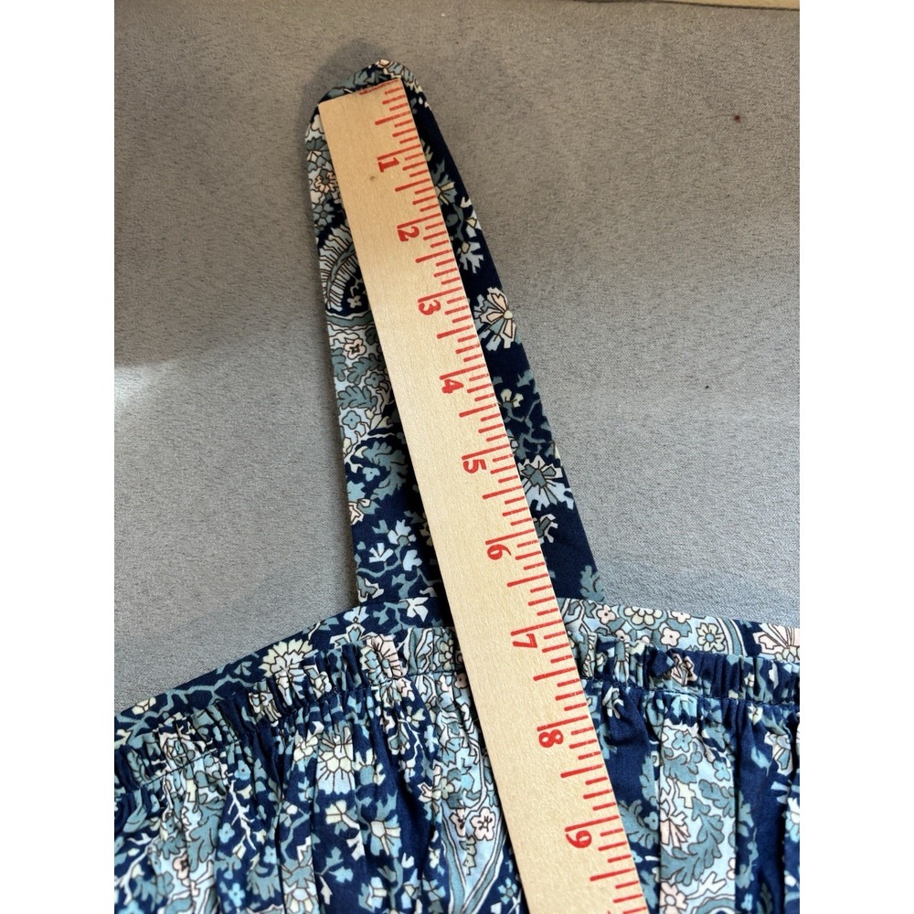 J.CREW Womens Paisley Poplin Cotton Long A-Line Dress Sz 4 Boho Prairie Cottage - Picture 7 of 12